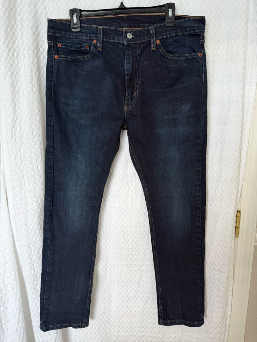 Levi’s 510 Skinny Jeans Men’s 36x30 Dark Wash Slim Fit Denim - Picture 2 of 5